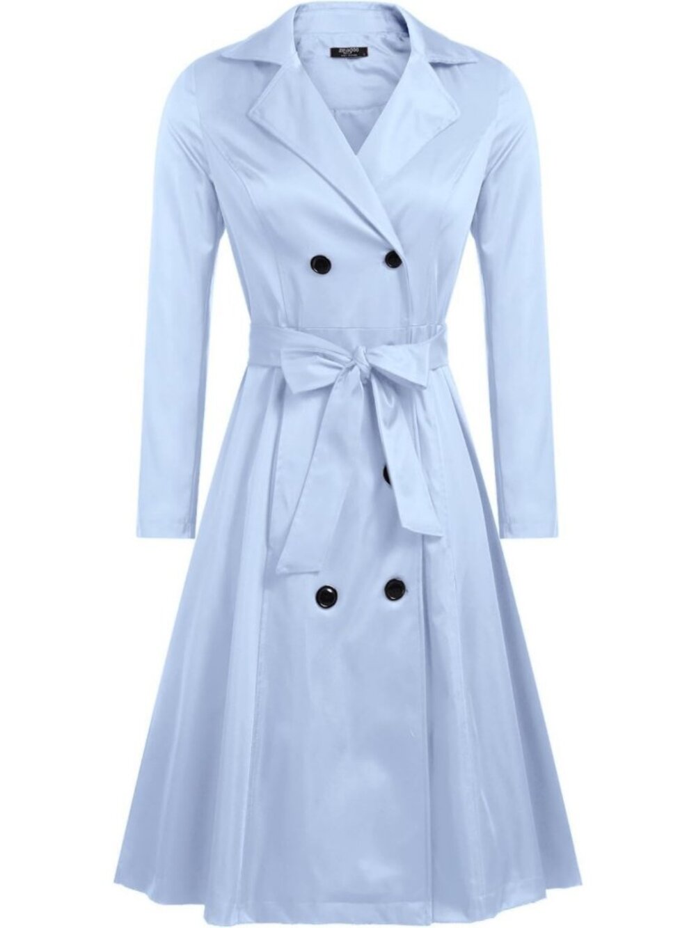 Chic Women's Double-Breasted Trench Coat with Belt | Stylish Long Outerwear